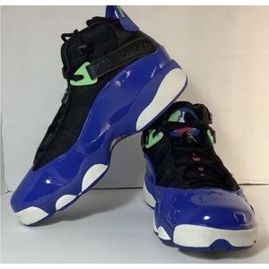 Nike Jordan 6 Rings Rare Size 5.5 Youth Unisex Game Royal Lucid Dream Retro
